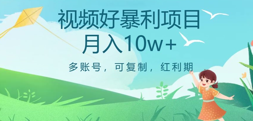 视频号红利期暴利项目：多账号操作，月入10w+的秘密揭露