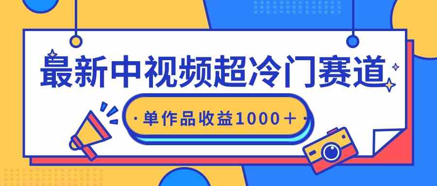 最新中视频超冷门赛道，轻松过原创，单条视频收益1000＋_课程