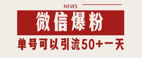 2025微信私域暴力引流实战：单号日引千粉变现秘籍，工作室月沉淀5W+精准流量
